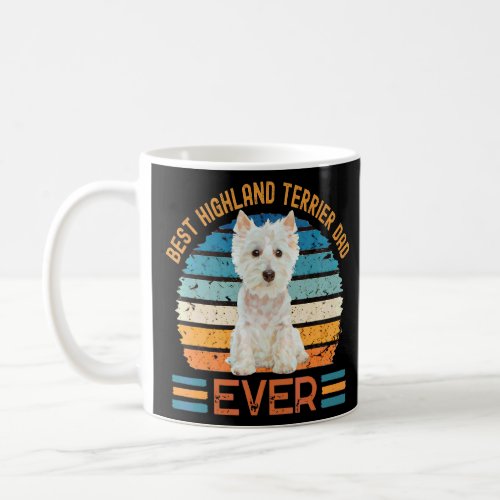 Best Highland Terrier Dad Ever Westie Dog Fathers Coffee Mug
