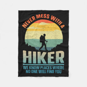 Best Hiking Art For Men Women Outdoor Hike Gear Hi Fleece Blanket