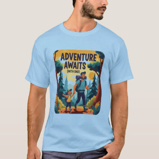 Best Hiking Buddy - Dad & Kid Outdoor Adventure  T-Shirt