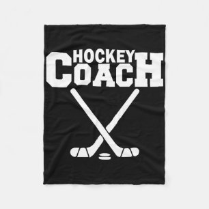 Best Hockey Coach Ever Proud Sports Team Mentor Mo Fleece Blanket