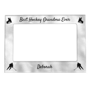 Best Hockey Grandma frame picture silver color