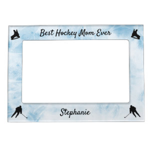 Best Hockey Mom frame picture blue ice