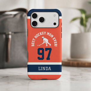 Best Hockey Mom Team Jersey iPhone 17 Pro Max Case
