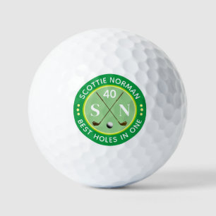 BEST HOLES IN ONE Green Name Golf Balls