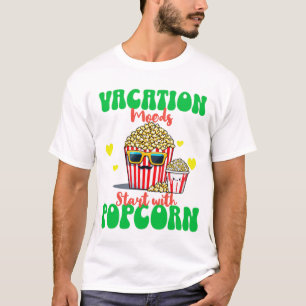 Best holiday gift for vacation and popcorn lovers T-Shirt