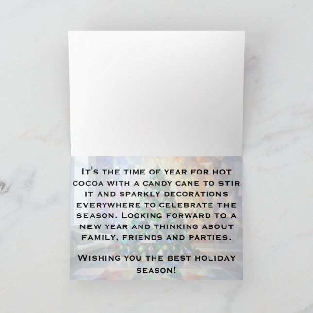 Best Holiday Season Sparkly Christmas Tree Xmas (Inside)