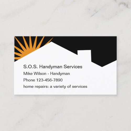 Best Home Services Design Business Card