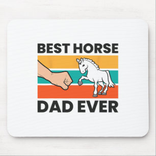 Best Horse Dad Ever Equestrian Father Horseback Ri Mouse Pad