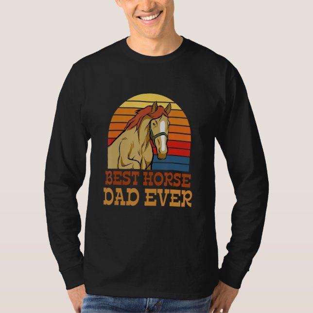 Best Horse Dad Ever Funny Horse Costume Designs T-Shirt (Front)
