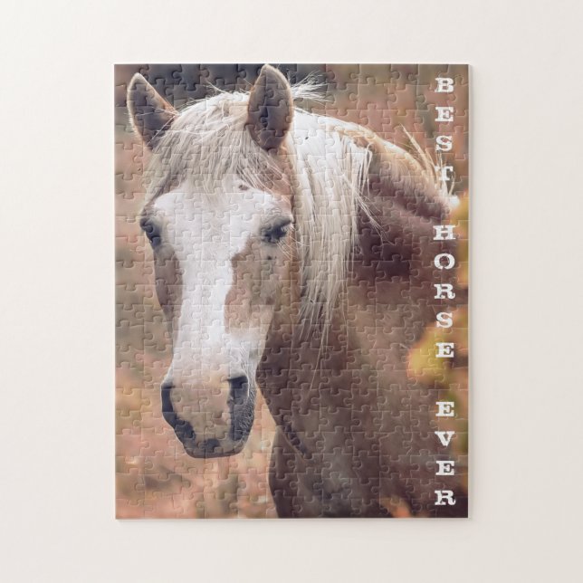 Best Horse Ever Personalized Photo Jigsaw Puzzle (Vertical)