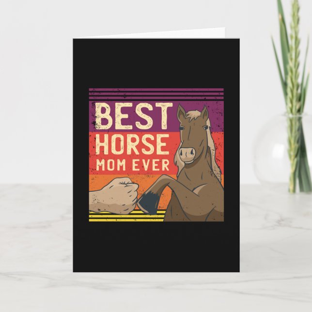 Best Horse Mom Ever Card (Front)