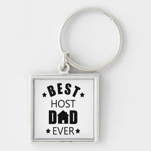 Best host dad ever funny fathers day keychain