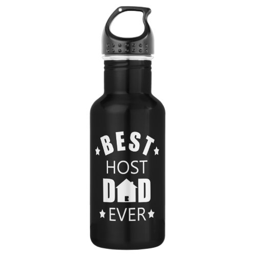 Best host dad ever funny fathers day stainless steel water bottle