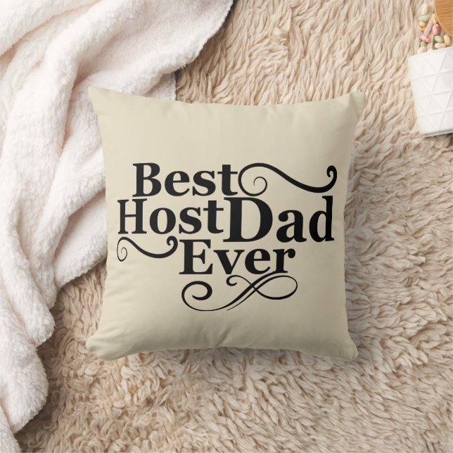 Best Host Dad Ever  Throw Pillow (Blanket)