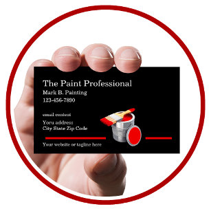 Best House Painter Business Cards Template