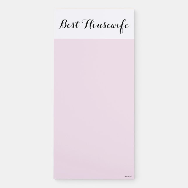 Best Housewife Magnetic Notepad (Front)