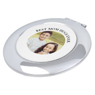 Best Hugs Ever Mom Gift Child Photo Compact Mirror