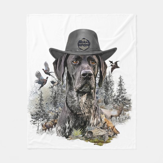 Best Hunting Dogs (GSP)    Fleece Blanket (Front)