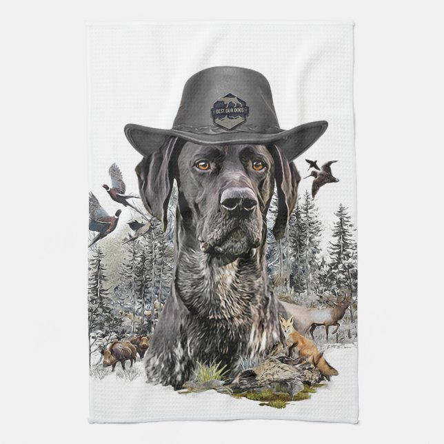 Best Hunting Dogs (GSP)    Kitchen Towel (Vertical)