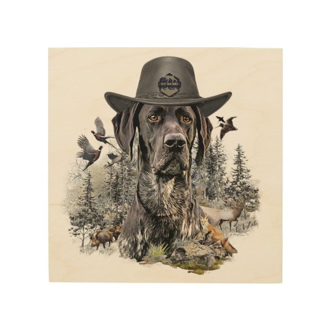 Best Hunting Dogs (GSP)    Wood Wall Art (Front)