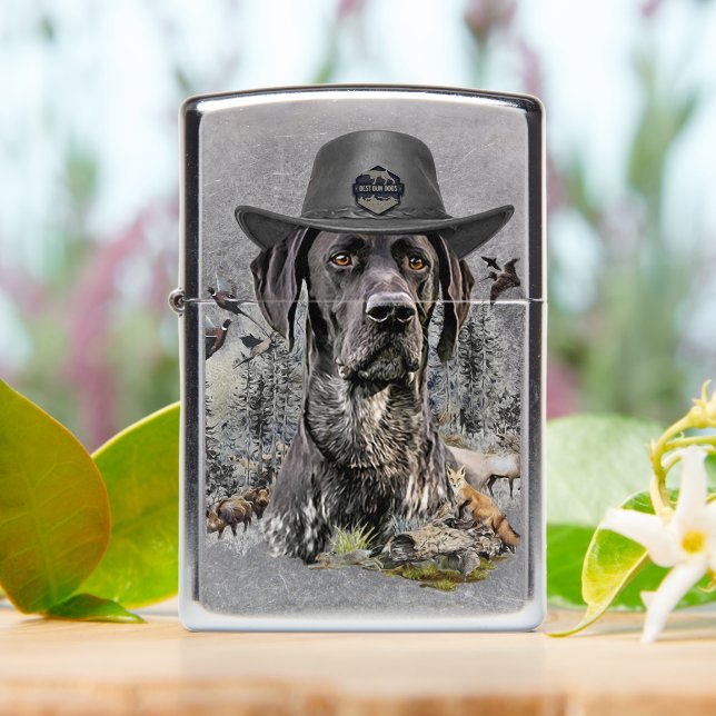 Best Hunting Dogs (GSP)    Zippo Lighter (On Table)