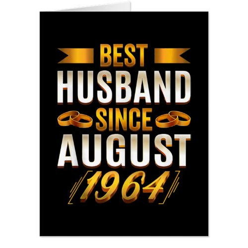 Best Husband Anniversary Wife Husband Card