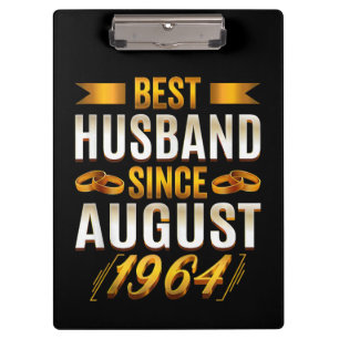 Best Husband Anniversary Wife Husband Clipboard