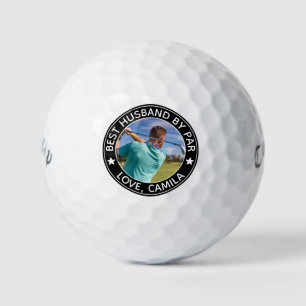 Best Husband by Par Personalized Photo & Name Golf Balls