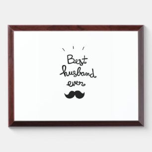 Best Husband Ever Award Plaque