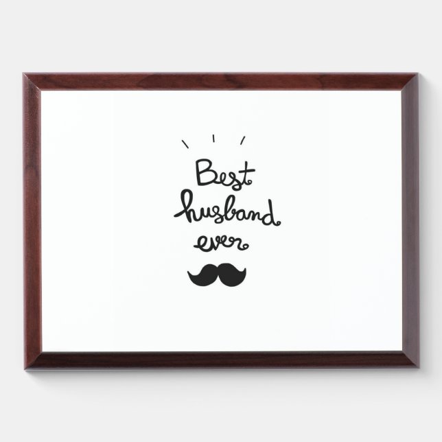 Best Husband Ever Award Plaque (Horizontal)