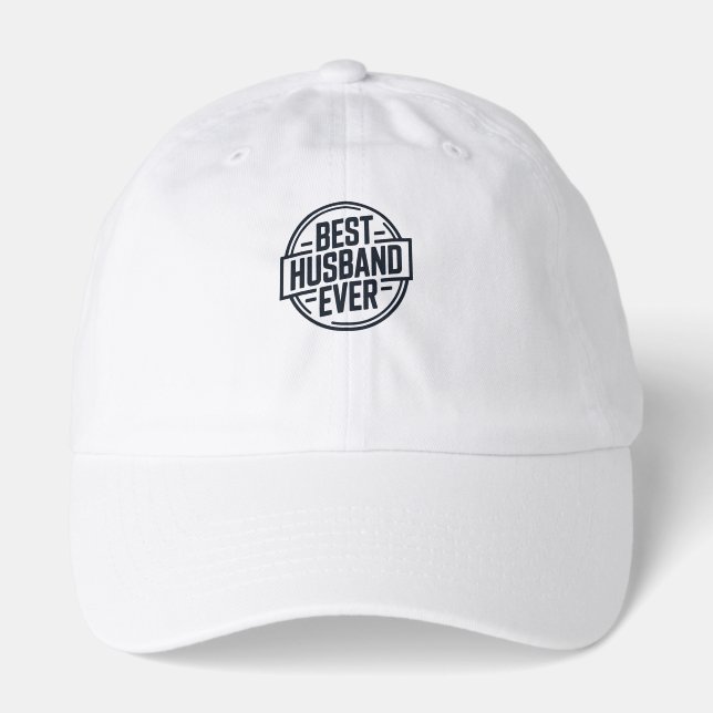 Best Husband Ever Badge Design Hat (Front)