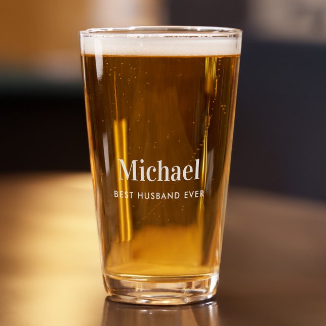 Best Husband Ever Beer Pint Glass (Creator Uploaded)