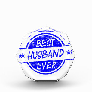 Best Husband Ever Blue Award