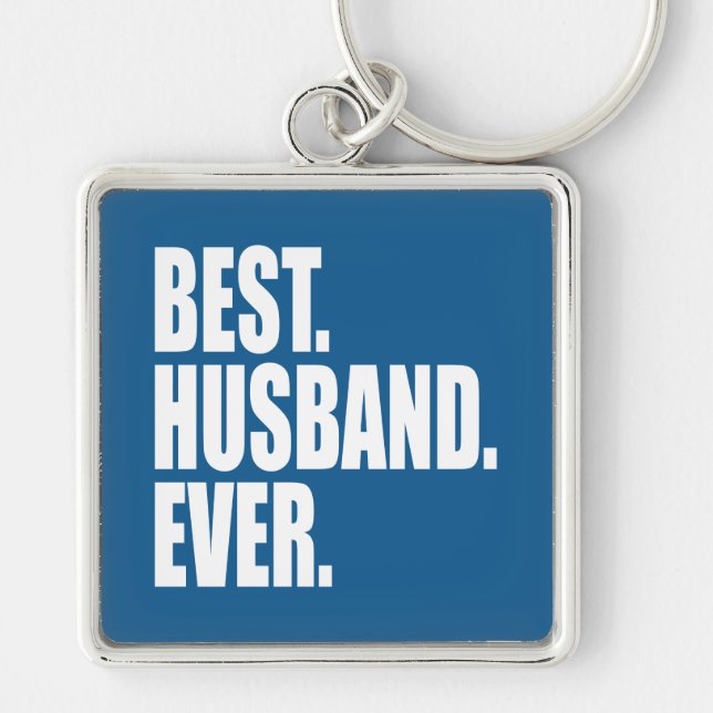 Best. Husband. Ever. (blue) Keychain (Front)