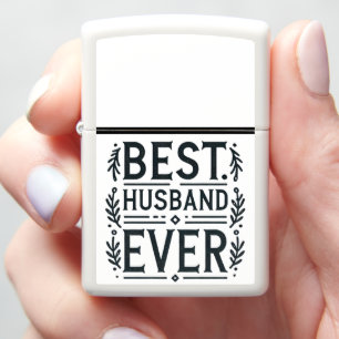 BEST. HUSBAND. EVER. Bold Modern Typography Design Zippo Lighter
