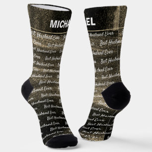 Best Husband Ever Brown Dream Abstract Socks