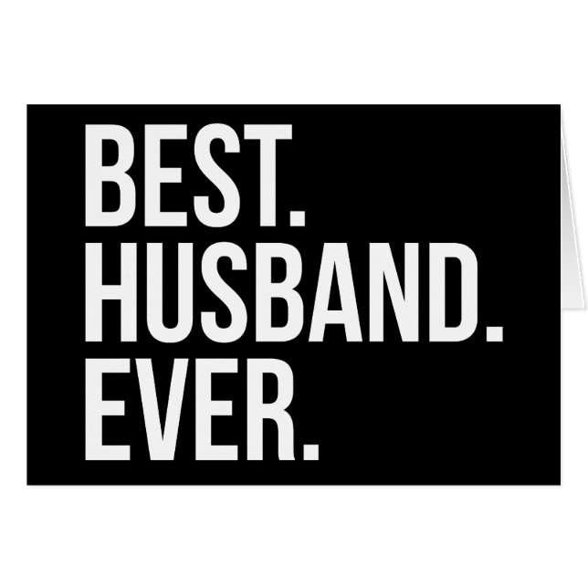 Best Husband Ever Cards (Front Horizontal)