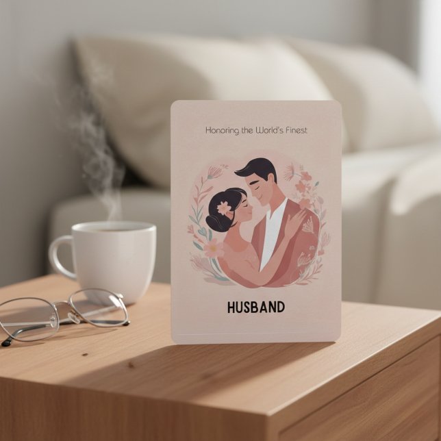 Best Husband Ever Floral Love Card (Because he deserves a little extra love.)