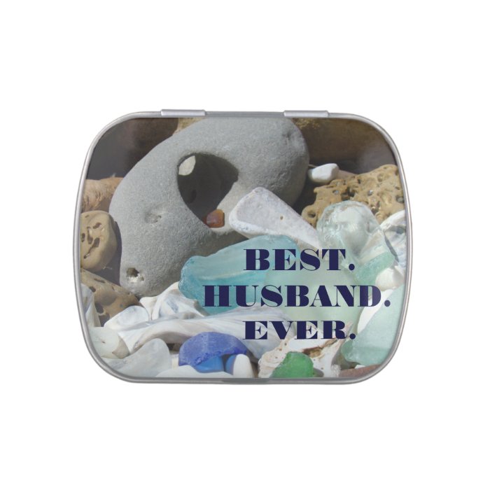 BEST HUSBAND EVER gifts candy tins Beach Seaglass