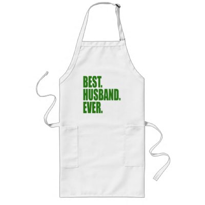Best. Husband. Ever. (green) Long Apron