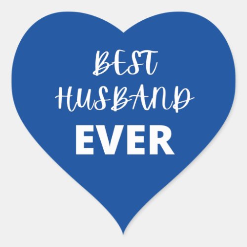 Best Husband Ever Heart Sticker