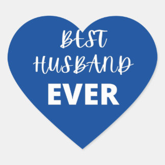 Best Husband Ever Heart Sticker