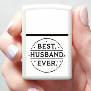 BEST. HUSBAND. EVER. Meaningful Gift Typography Zippo Lighter