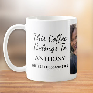 Best Husband Ever Personalized Photo Coffee Mug