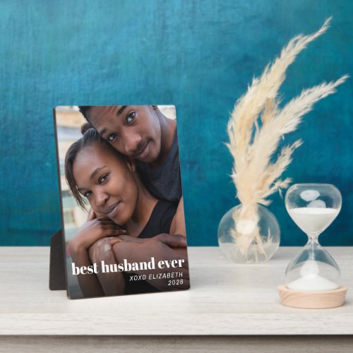 Best Husband Ever Personalized Photo Plaque