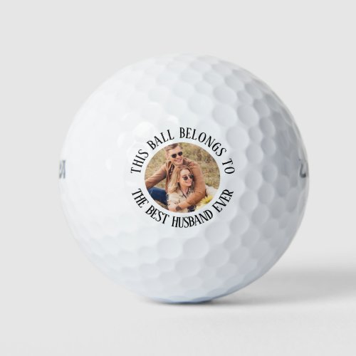 Best Husband Ever Photo Golf Balls