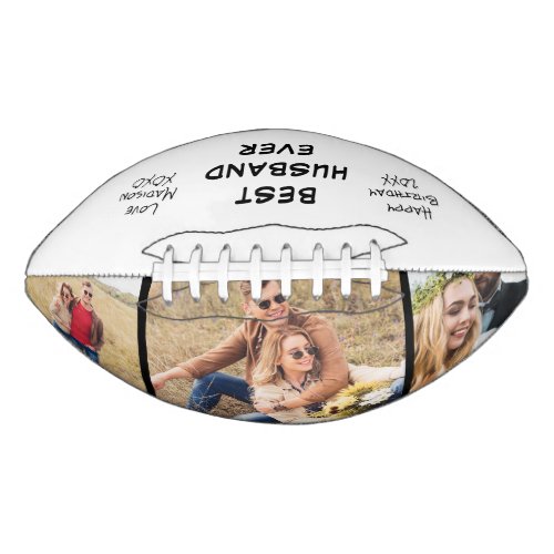 Best Husband Ever Photo Personalized Football