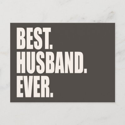 Best. Husband. Ever. Postcard