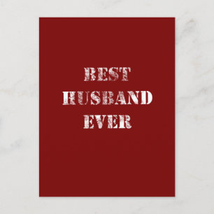 Best husband ever postcard
