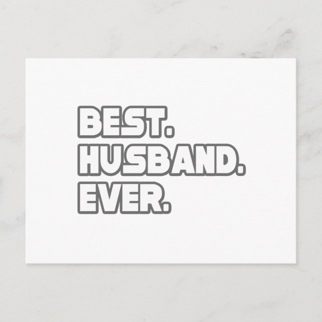 Best Husband Ever Postcard (Front)